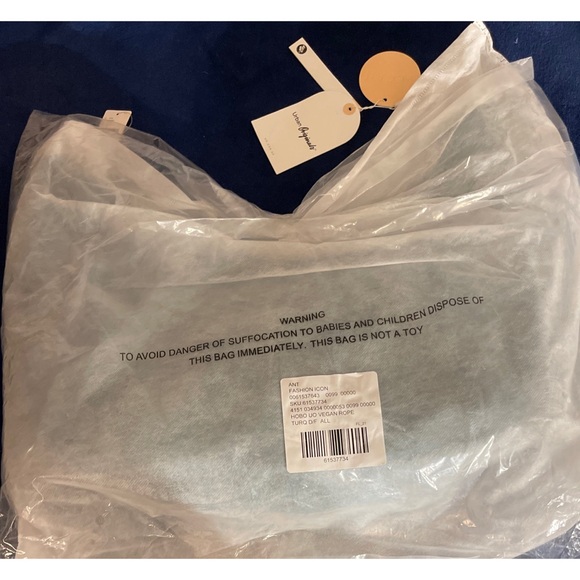 Anthropologie Crescent Teal Slouchy Tote Bag NWT - Picture 4 of 8